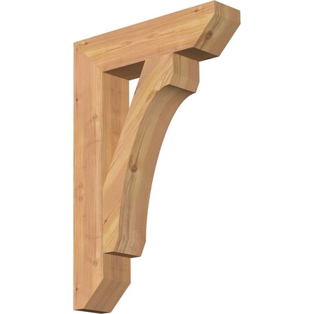 Ekena Millwork Legacy Slat Smooth Bracket, Western Red Cedar, 3 1/2"W x 16"D x 24"H BKT04X16X24LEC06SWR
